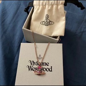 Vivienne Westwood Mira Bas Rose Gold Necklace